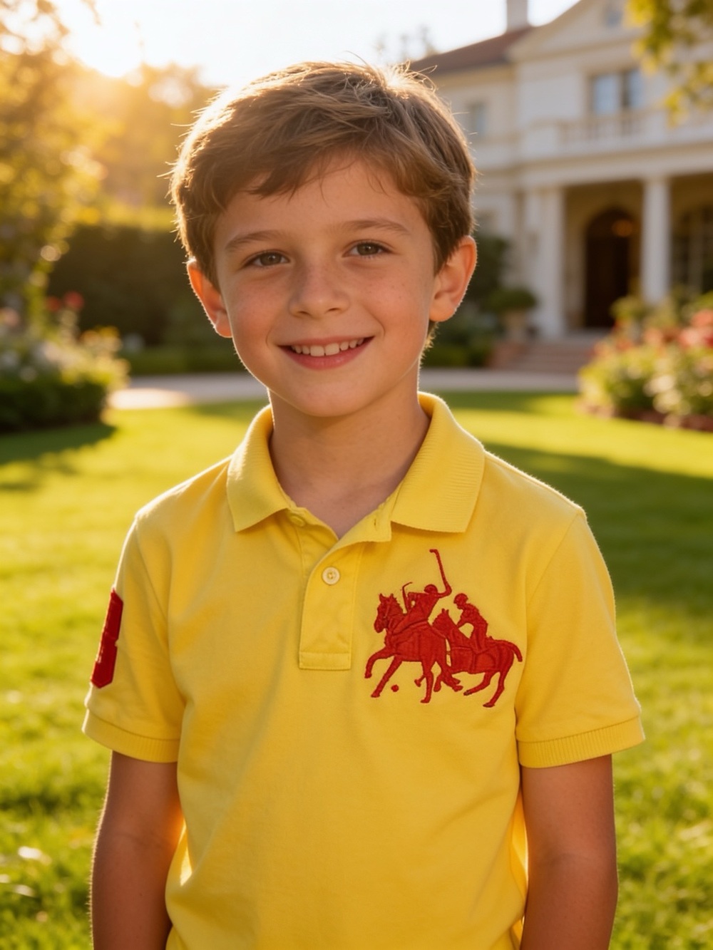Polo Ralph Lauren Classic Fit Cotton Pique Youth S(6-8) Preppy Coastal (09G670)